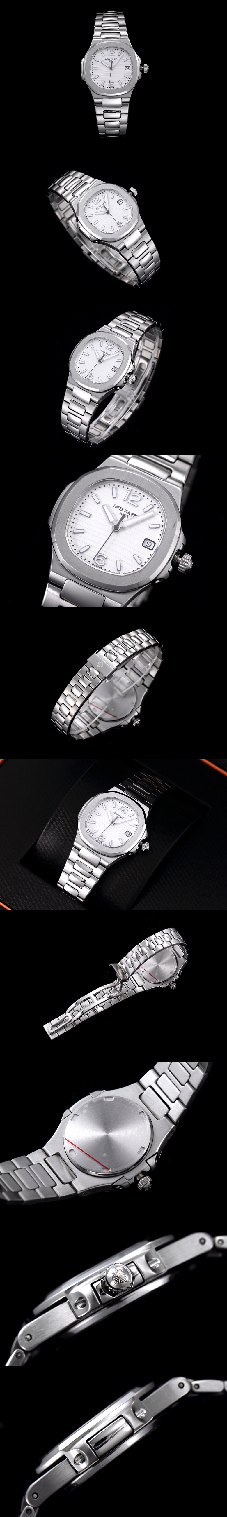 파텍필립 여성용 노틸러스-25 쿼츠 34mm 70111